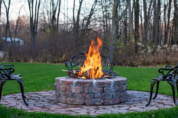 wood-burning fire pit